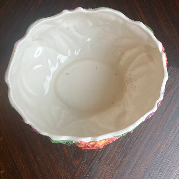 Fitz & Floyd Hand Painted Ceramic Tulip Bowl/Planter - Picture 6 of 8